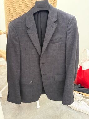Theory Men's Dark Gray Two-Button Wool Sport Coat